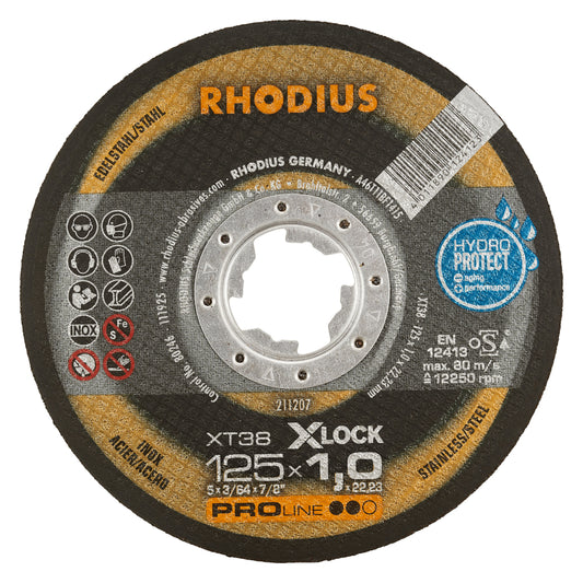 Rhodius XT 38 Trennscheibe Ø 125 x 1,0 mm XLock