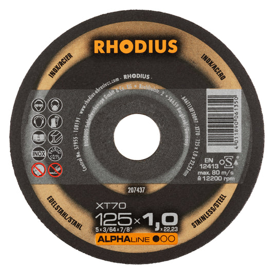 Rhodius XT 70 Trennscheibe Ø 125 x 1,0 mm