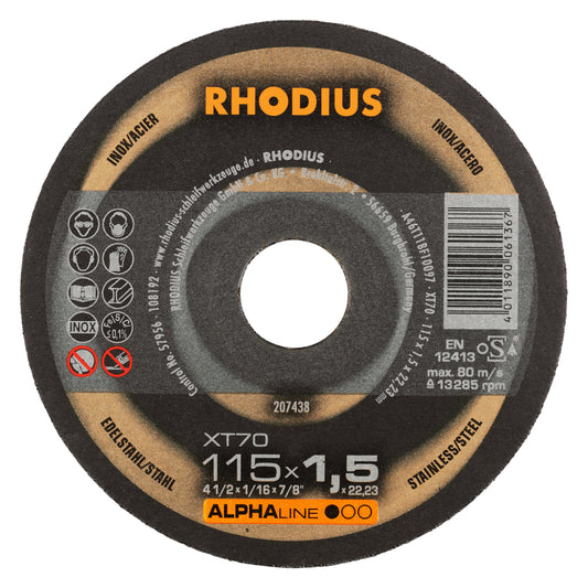 Rhodius XT 70 Trennscheibe Ø 115 x 1,5 mm