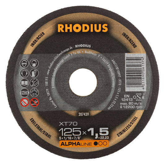 Rhodius XT 70 Trennscheibe Ø 125 x 1,5 mm