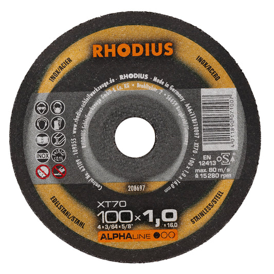 Rhodius XT 70 Trennscheibe Ø 100 x 1,0 mm