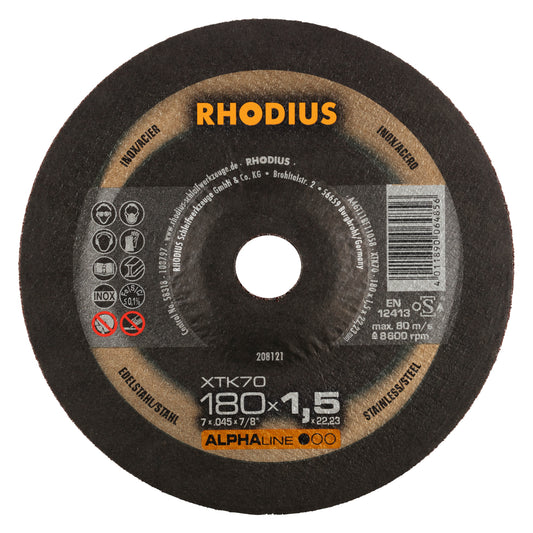 Rhodius XTK 70 Trennscheibe Ø 180 x 1,5 mm